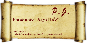 Pandurov Jagelló névjegykártya